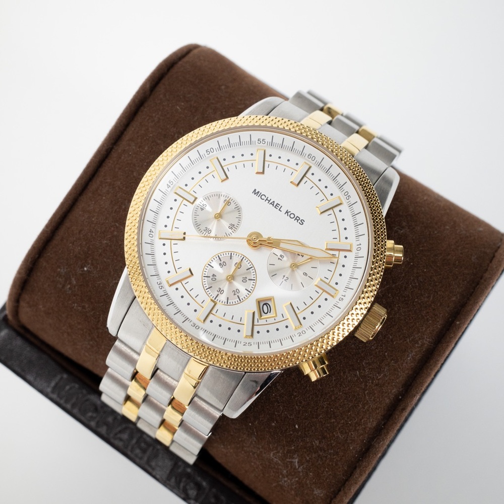 Michael Kors Hutton Two-Tone Stainless Steel Watch MK 8238